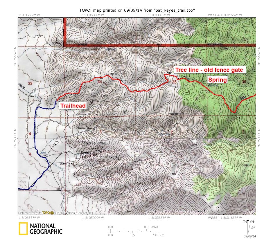 Inyo Mountains Pat Keyes Trail